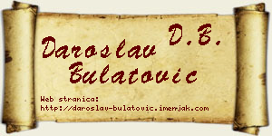 Daroslav Bulatović vizit kartica